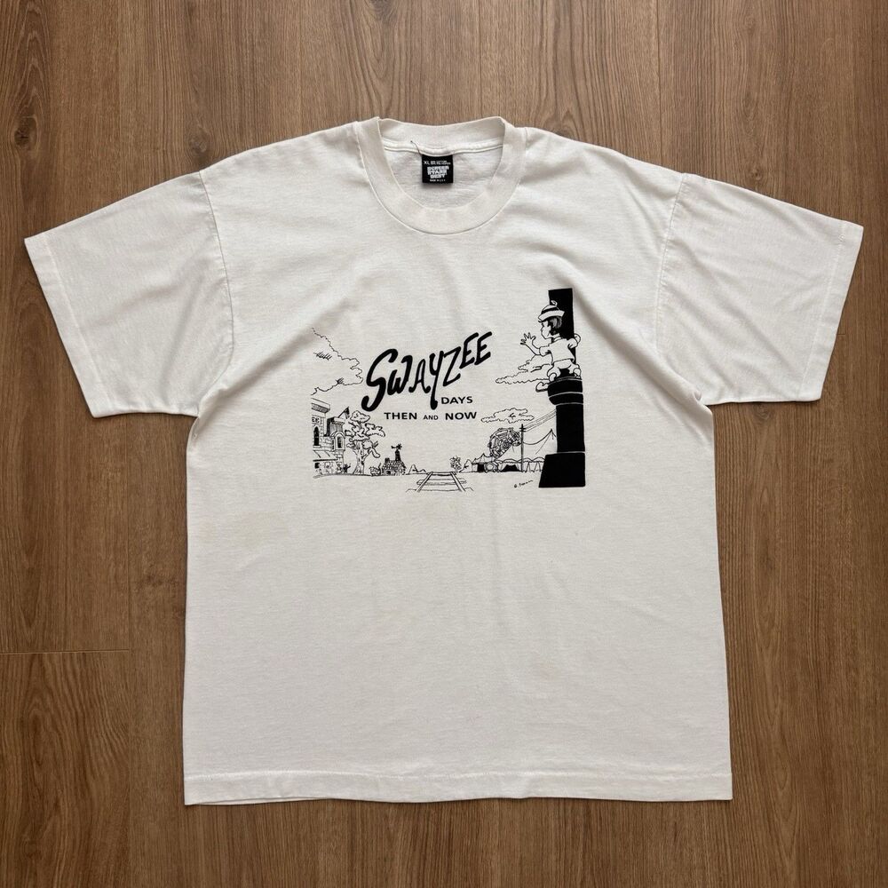 Vintage 80s Swayzee Days Then and Now T-Shirt Size Adult XL by Screen Stars Best